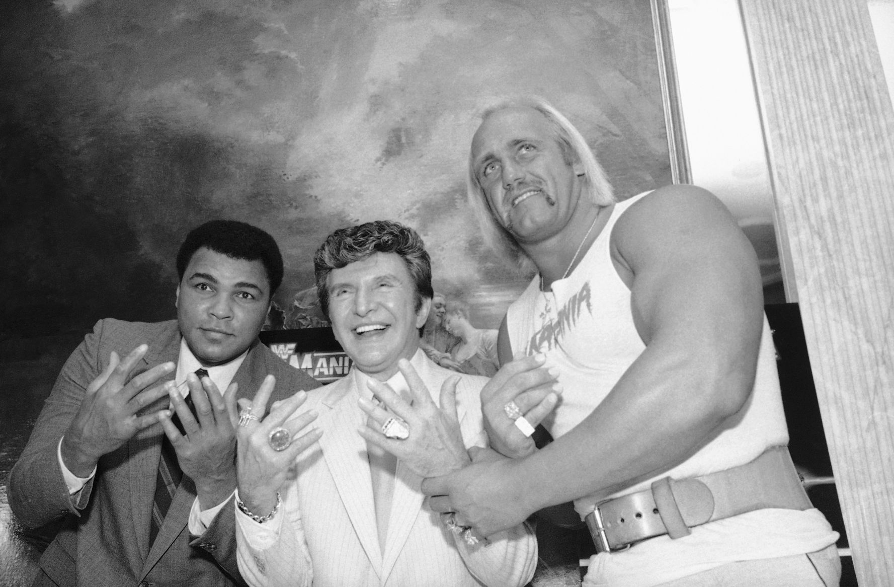 Muhammad Ali Hulk Hogan and Liberace 1985
